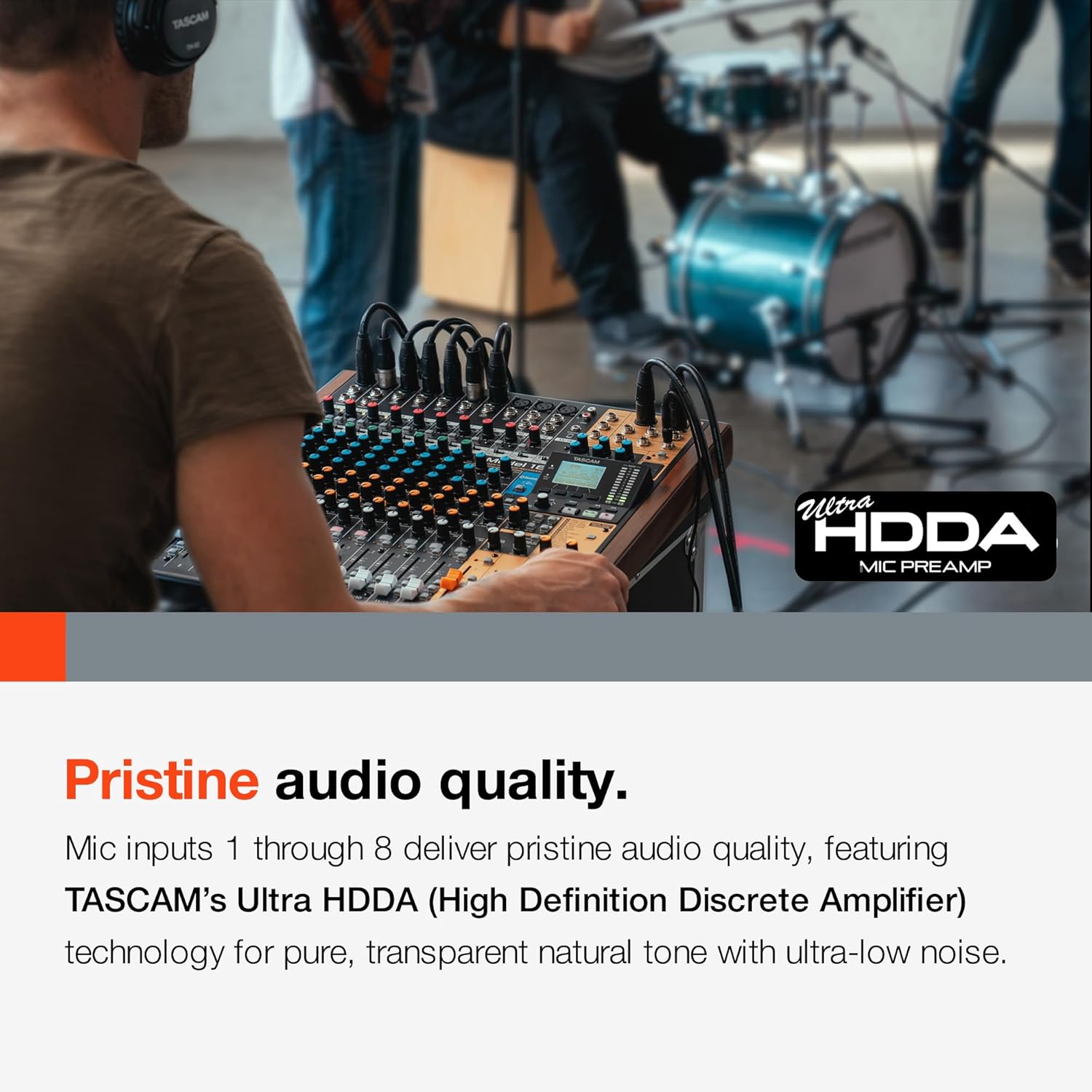 Tascam Model 16 All-In-One 16-track Mixing and Recording Studio, Analog Mixer, Digital Recorder, USB Audio Interface