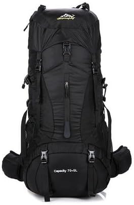 Generic 75L Large Camping Backpack,Lightweight Hiking Trekking For Men Women Outdoor Large Capacity Mountaineering Waterproof (black, 75L)