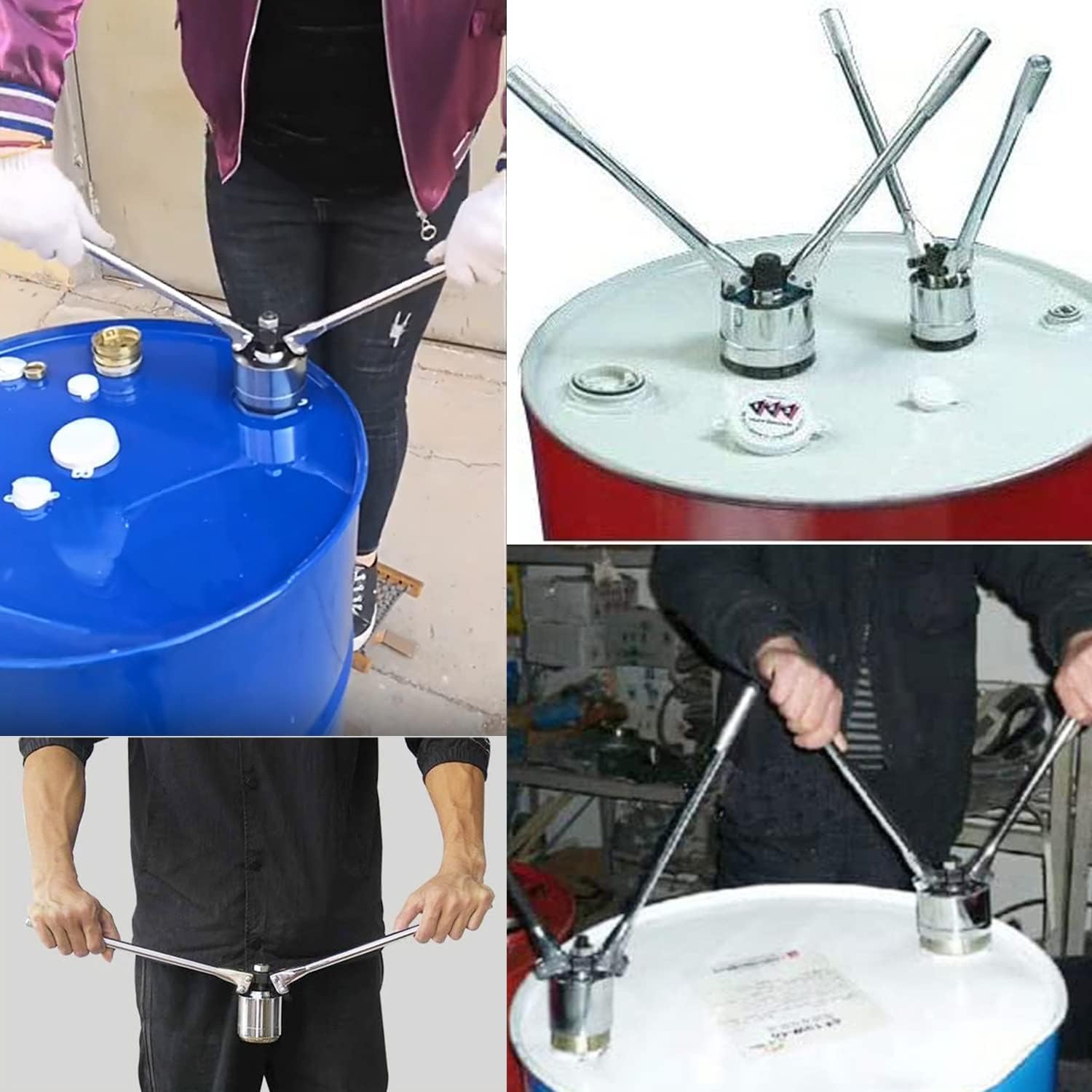 200L/53 Gallon Drum Cap Seal Barrel Crimping Tool Oil Barrel Crimper 35Mm & 70Mm Oil/Iron Barrel Cap Sealing Machine Oil Drum Pressure Sealing Pliers,Large70Mm-Large70mm