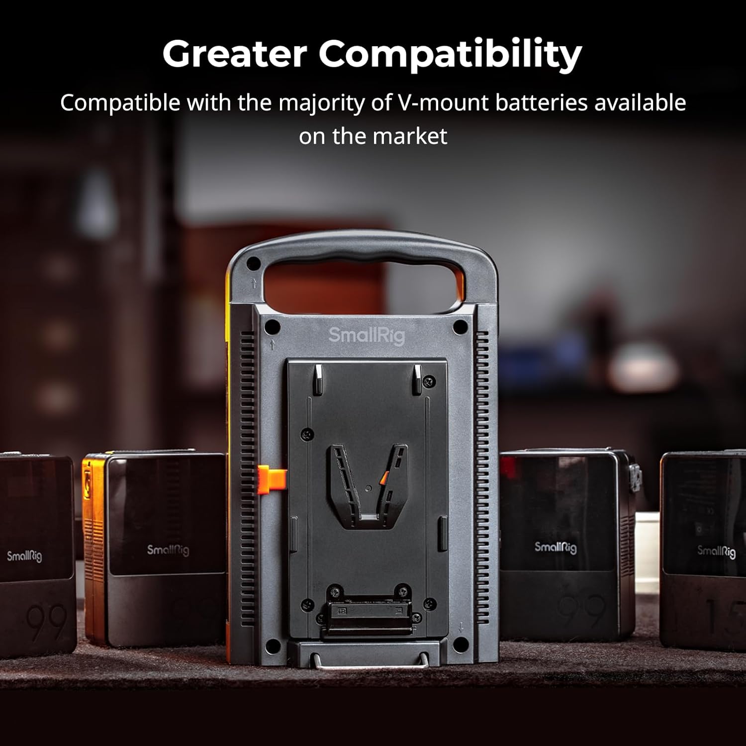 Bundle: SmallRig Shotgun Microphone Holder and SmallRig V Mount Battery Charger