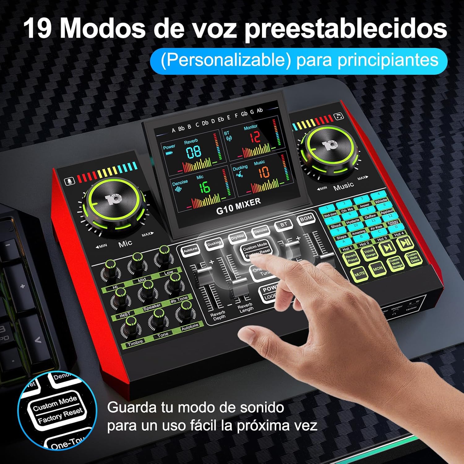 Podcast Equipment Bundle with 3.5mm Condenser Microphone for Pc/Phone Live Streaming Singing Gaming, Podcast Microphone Bundle with Live Sound Board Audio Mixer Denoise,DJ Sets