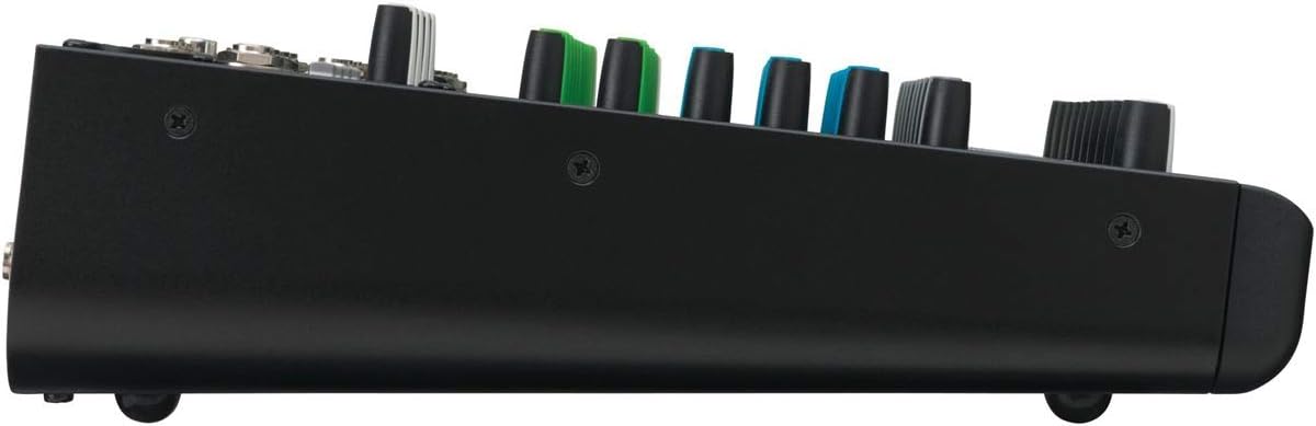 Mackie 1202VLZ4 12-channel Compact Analog Low-Noise Mixer w/ 4 ONYX Preamps Bundle with Rockville RPG15 1Professional Active 1,000W 2-Way DJ PA Speaker and Pair of Adjustable Tripod Stands