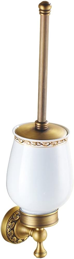 FEIYIYANG Toilet Brush Holder Household Antique Toilet Cleaning Brush Bathroom Wall-Mounted Cleaning Brushs Ceramic Toilet Bowl Brush Set