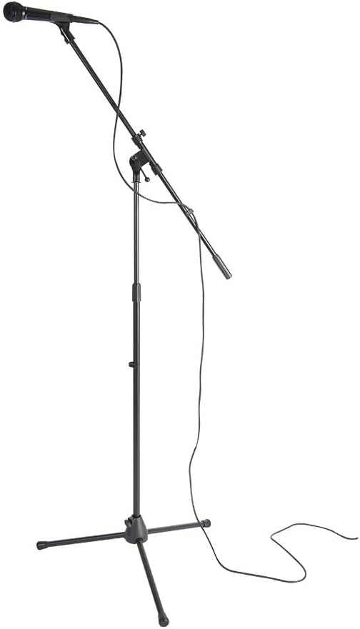 Shure Cardioid Dynamic Vocal Microphone Bundle with Stand and Cable (3 Items)