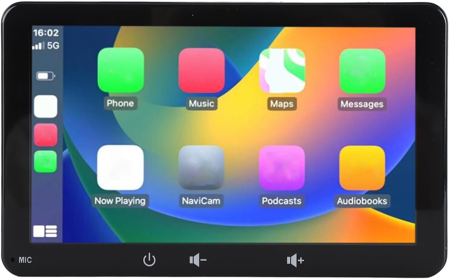 ciciglow Portable Car Stereo Android Auto, 7 Inch Touch Screen Car Radio with Bluetooth Hands Free,Mirror Link,Maps Navigation,Voice Control,AUX,for Cars, Trucks, (W507C