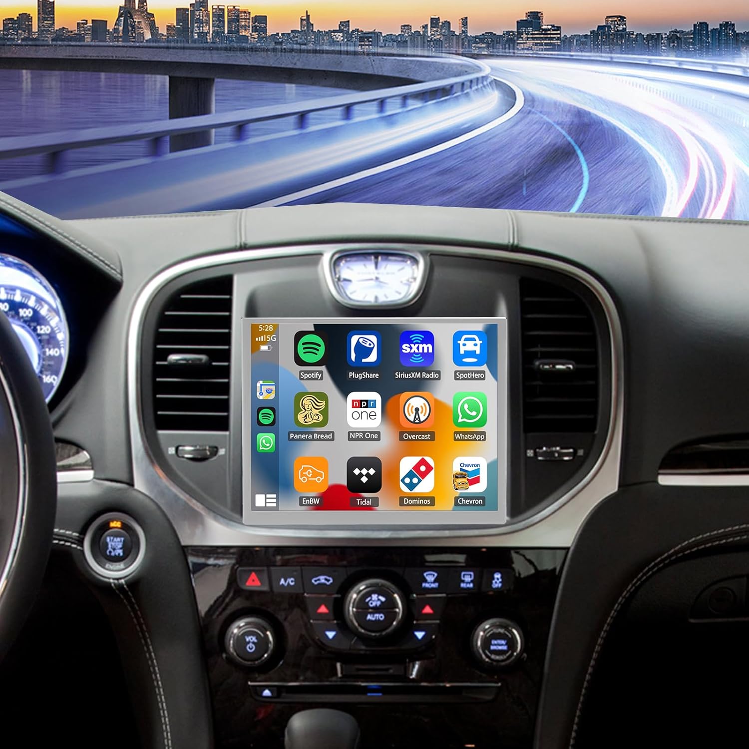 Double Din Car Stereo Radio for Dodge Charger Chrysler 300 2011-2014 with Wireless CarPlay/Android Auto Android 14 Head Unit w/ 8.4