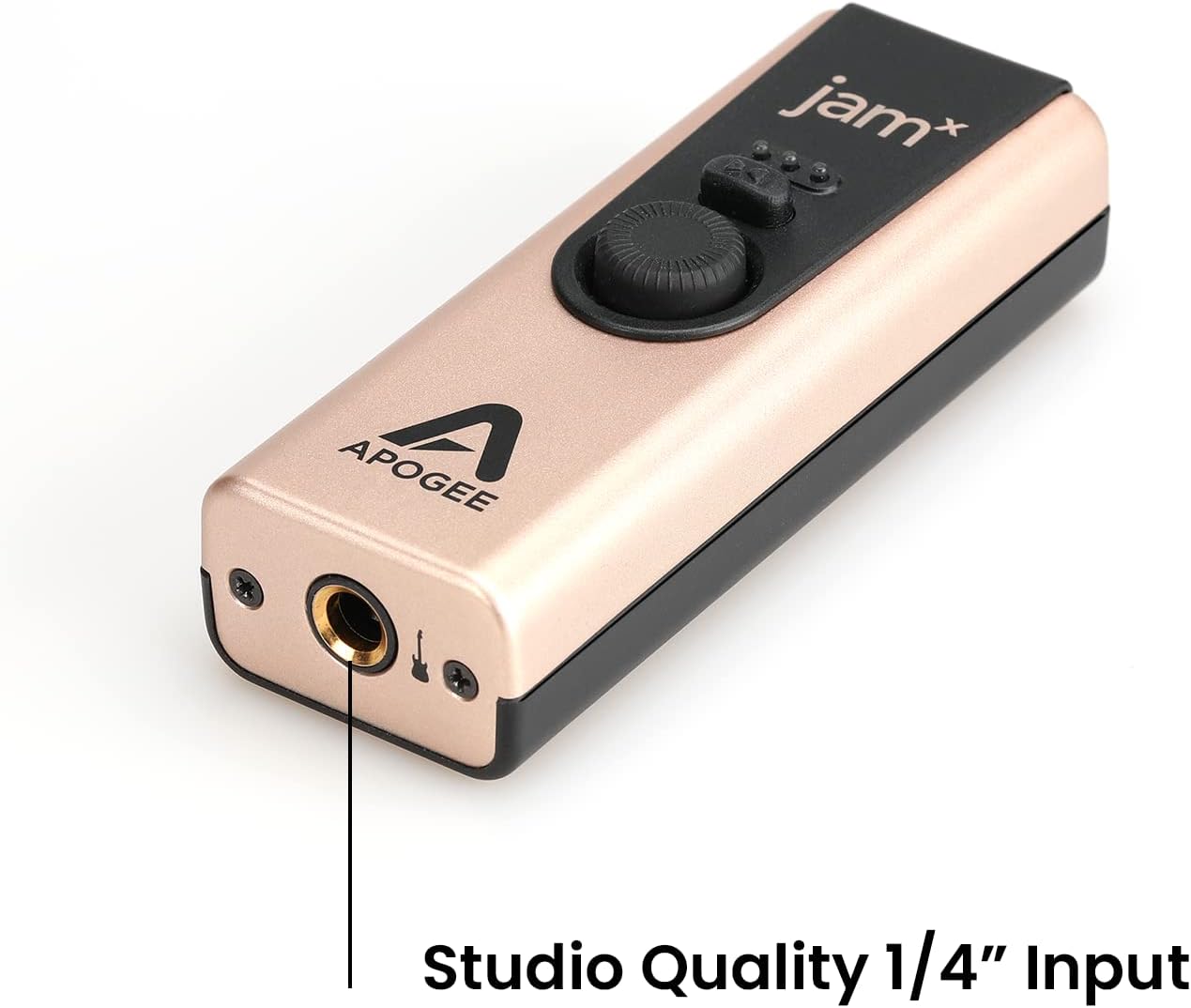 Apogee Jam X - Portable Guitars, and Instruments USB Audio Interface for iOS, macOS and PC, built-in Analog Compression, free Ableton Live Lite, Neural DSP Archetype Tim Henson Extended Trial