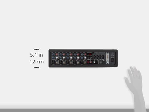 Behringer EUROPOWER PMP550M 500 Watt 5 Channel Powered Mixer with Klark Teknik Multi-FX Processor, FBQ Feedback Detection System and Wireless Option