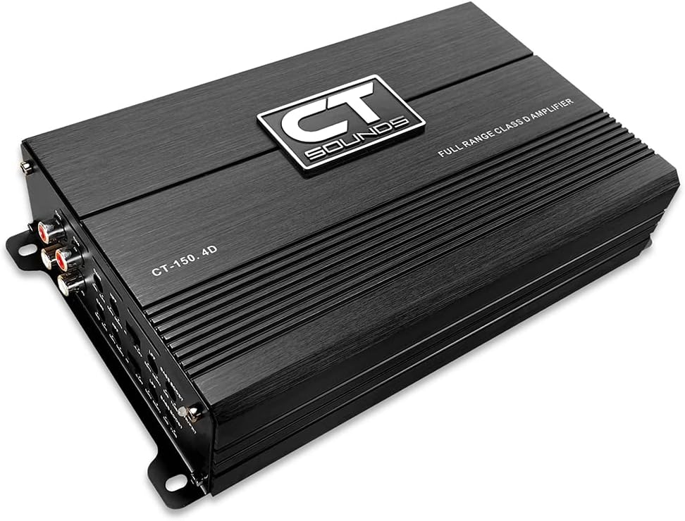 CT Sounds CT-150.4D Full-Range Class D 4 Channel Car Audio Amplifier, 1000 Watts RMS