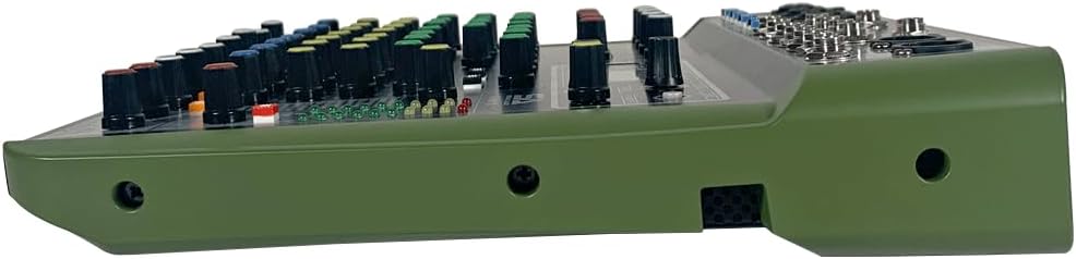 Seismic Audio - Slider10-10 Channel Mixer Console with Bluetooth, USB and Effects