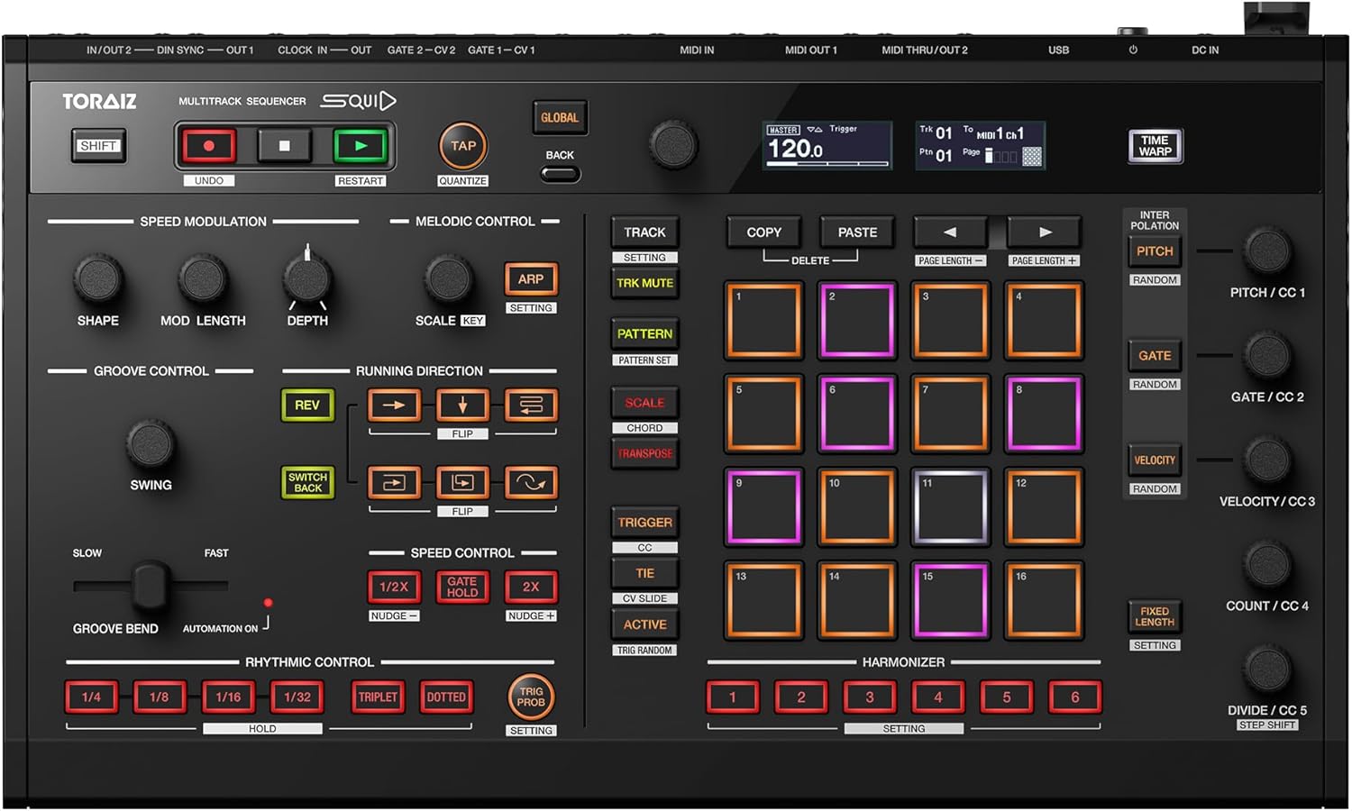 Pioneer DJ TORAIZ SQUID Multitrack Sequencer