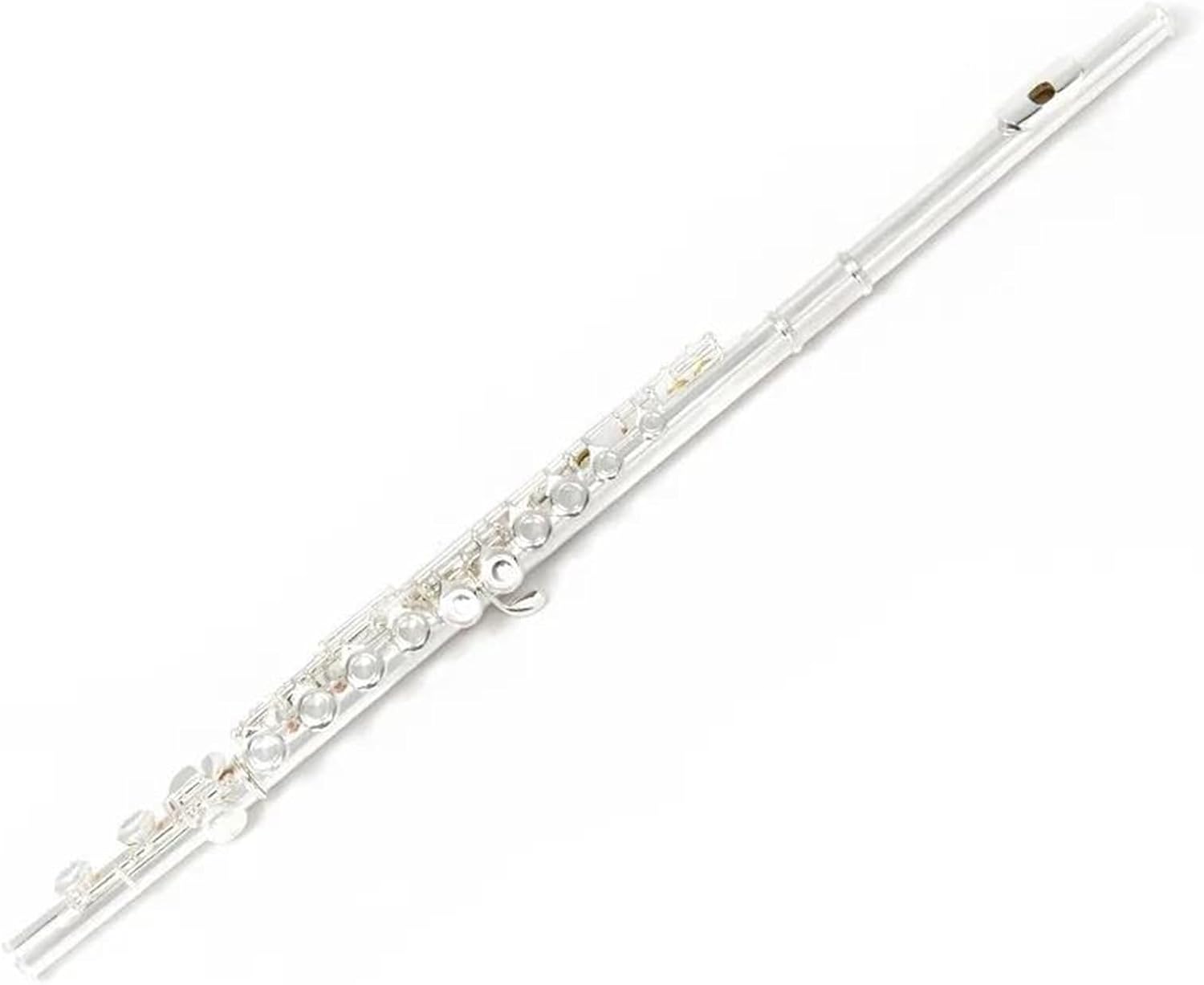 Wind Instrument Silver Plated 16 Closed Holes C Tone Flute