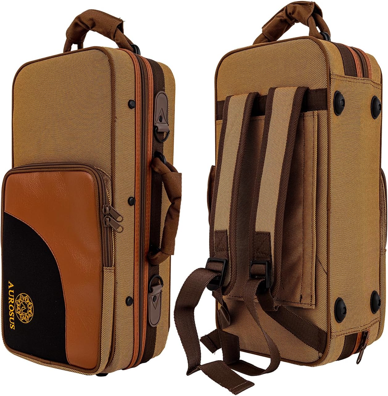 SB-G5 curved Sopranino Saxophone Yellow Brass Body & Keys Gold Lacquer Finish Low Bb - High F# (Gold)