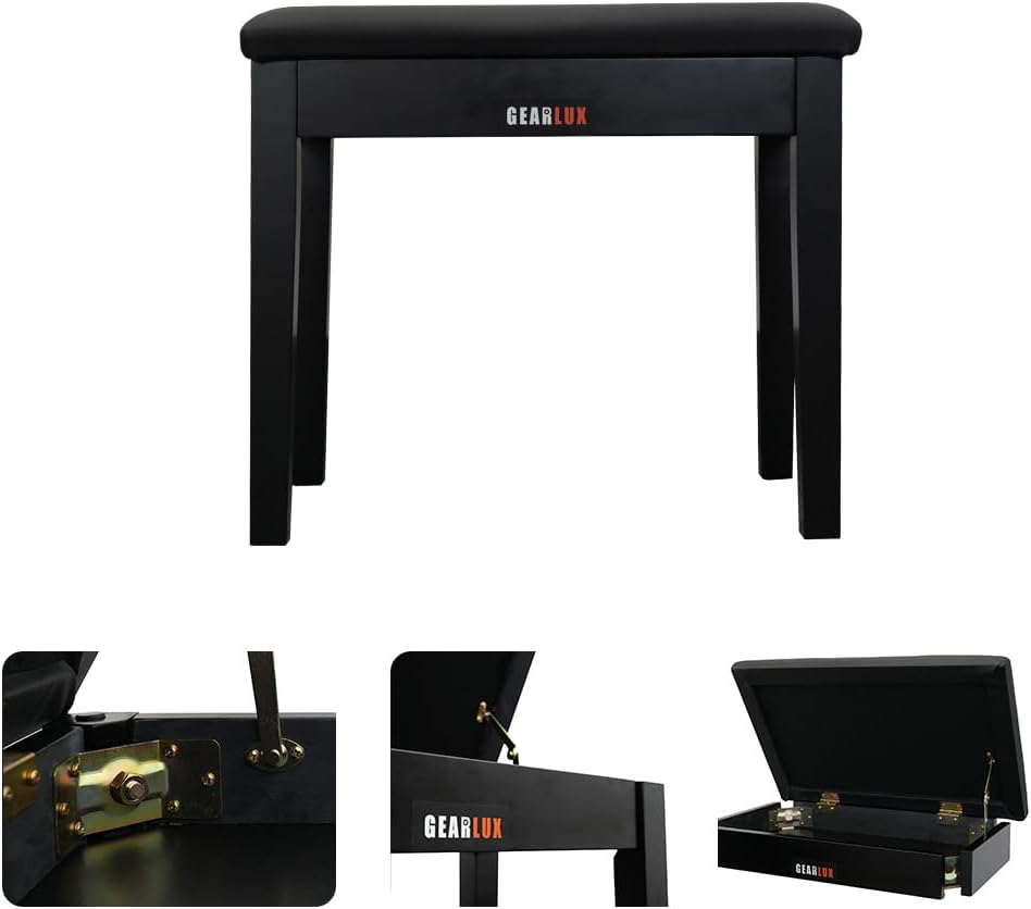 Korg LP-380 Digital Piano - White Bundle with Furniture Bench, Headphones, and Austin Bazaar Polishing Cloth