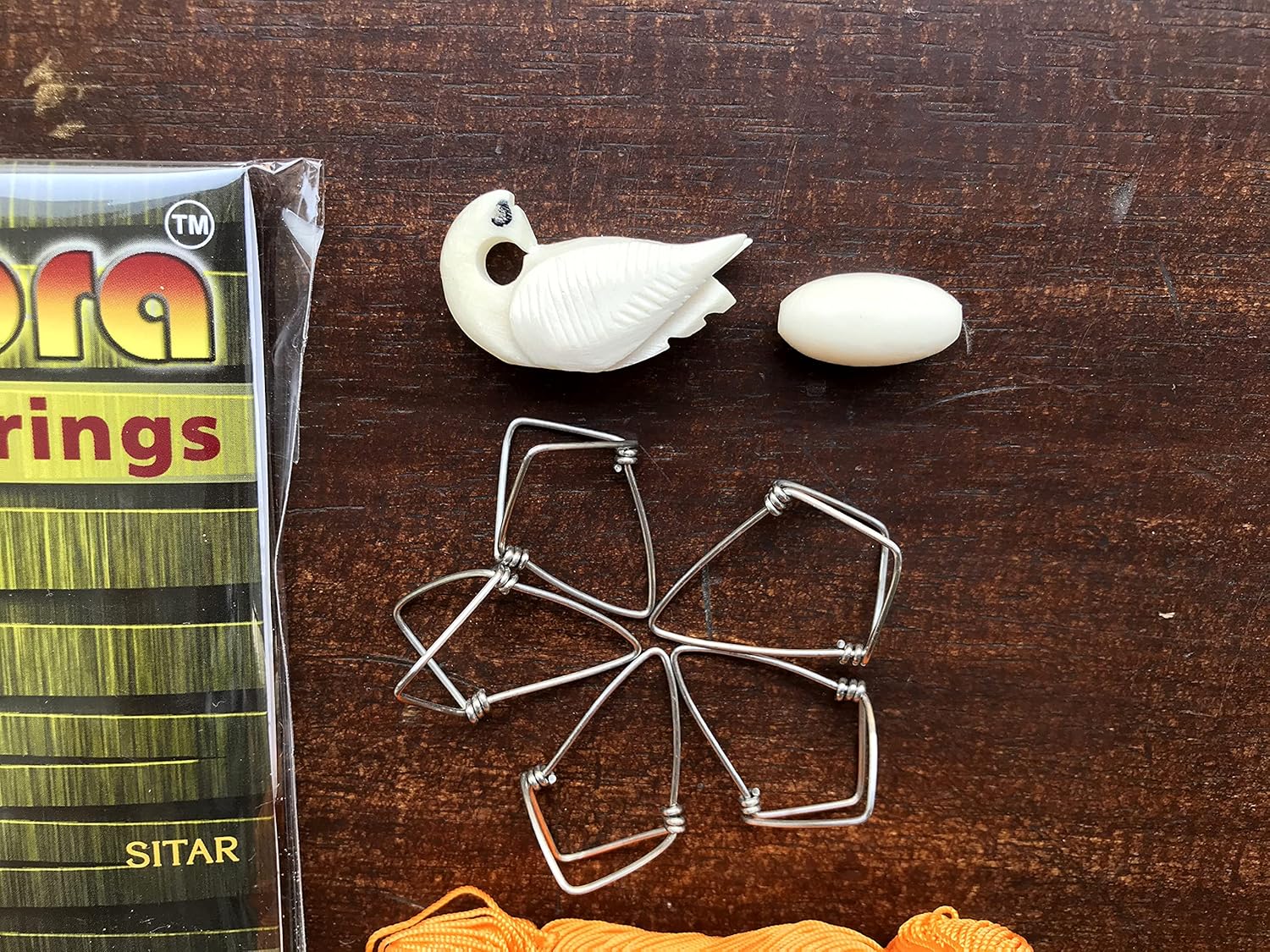 Sitar Accessories Strings Mizrab fret thread tuning beads all in one