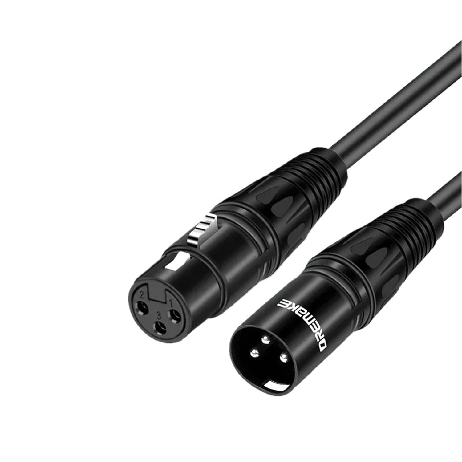 3 Pin Male to Female Mic Balanced Audio Cable Mic Patch for Powered Speaker DMX LED Effector Aqualizer(1.5m)