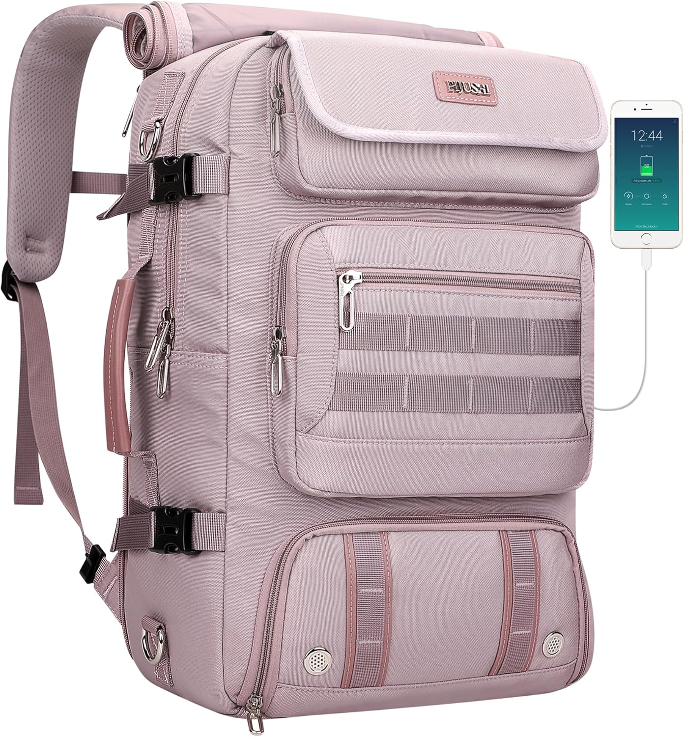 PIJUSHI Travel Backpack for Women Carry on Duffle Bag Backpack For Airplanes Luggage Rucksack with Shoe Compartment(PE048 Light Purple)