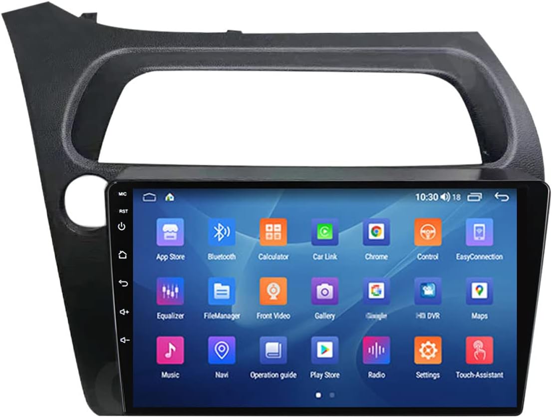 Double Din Car Bluetooth Stereo: 9 Inch Touchscreen Audio with Backup Camera | Mirrorlink | WiFi/FM Car Radio | 16-Band EQ | SWC | USB | for Honda Civic Hatchback 2006-2012