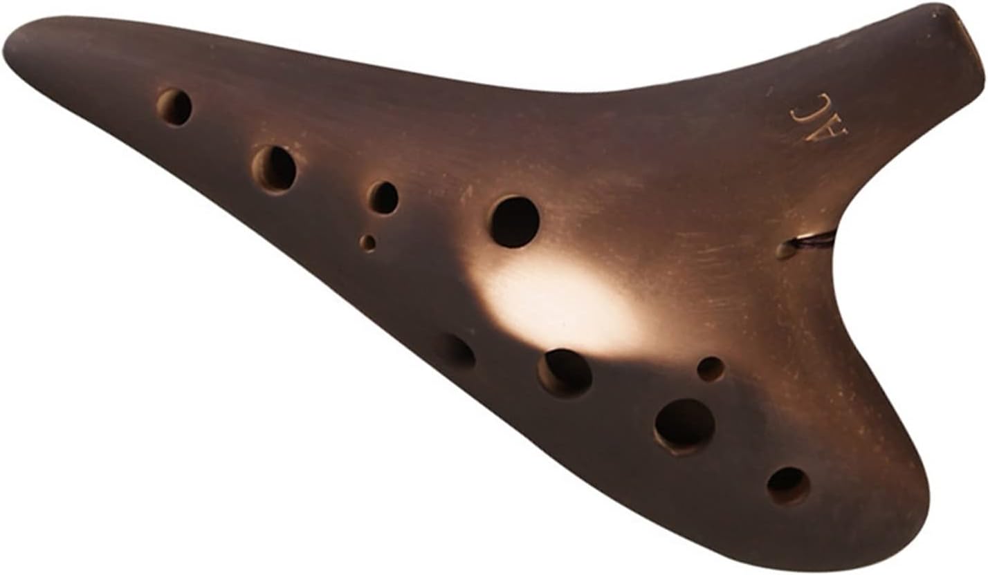 12-Hole Alto C Tone Smoked Ceramic Ocarina Musical Instrument Student Adult Professional Ocarina Wind Instrument Children Ocarina