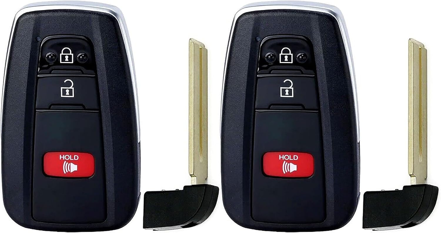 2X New Quality Replacement Proximity Key Fob Compatible with & Fit for 2016-2021 Toyota Prius - MPN HYQ14FBC-03
