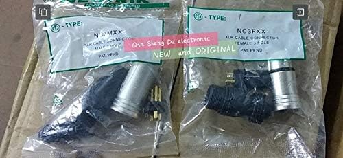 Davitu Electrical Equipments Supplies - 60PCS/lot FOR NEUTRIK connector 30PCS NC3MXX & 30PCS NC3FXX Male & femelle3PIN XLR Connecteur - (Color: Ivory)