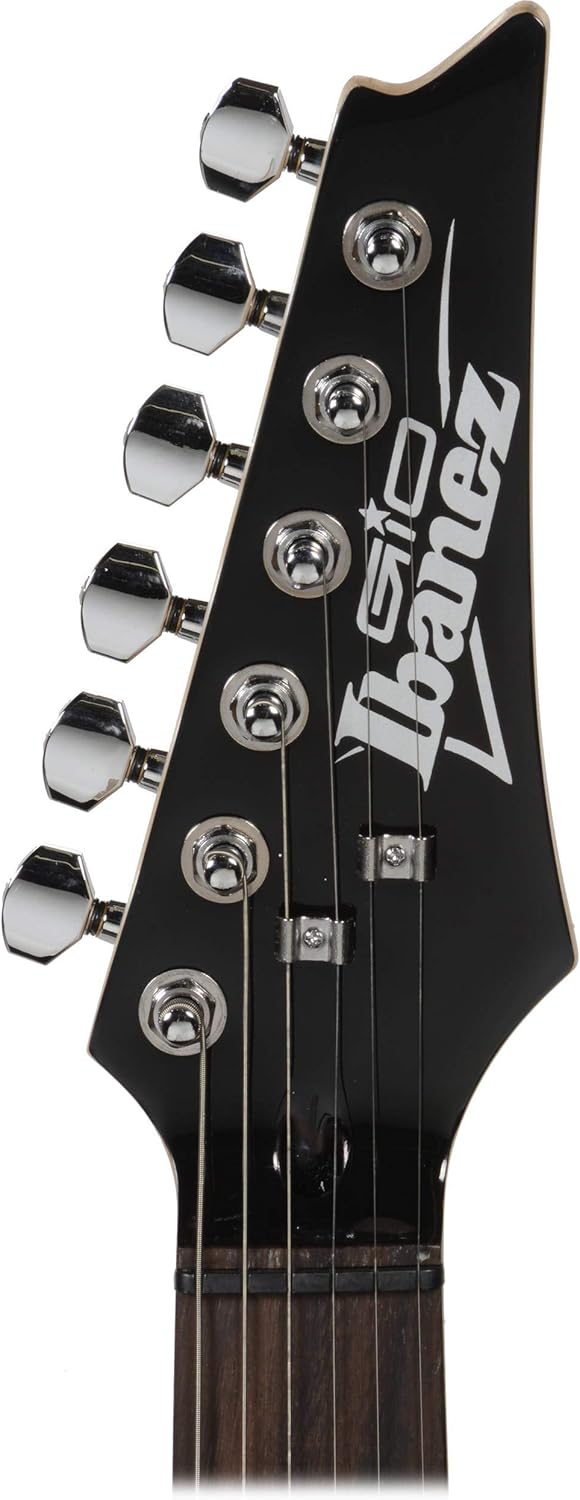 Ibanez GIO Series GRX20Z Electric Guitar Black Night - With Ibanez IGB101 Gig Bag, On-Stage Guitar Stand, Cloth