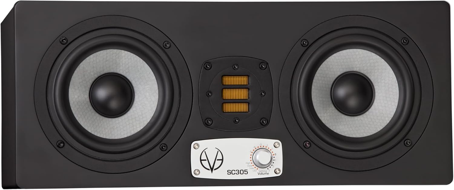 EVE Audio SC305 Active 3-Way Nearfield Studio Monitor with 5-Inch Woofer, 50 Hz to 21 kHz Frequency Range and 108 dB Maximum Sound Pressure Level