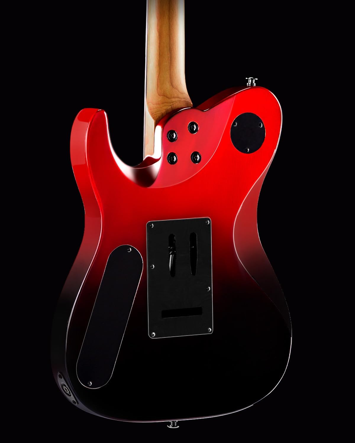 WestCreek Helyx Electric Guitar, Mahogany Body, Stainless Steel Frets, Roasted Maple Neck, Rosewood Fretboard, Bone Nut, 24 Frets (Sunset Ember)