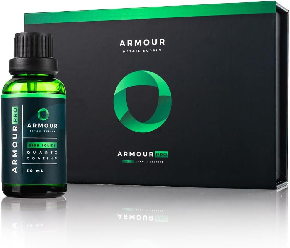 Armour Detail Supply - Pro Quartz Coating - Highly Resistant Dual Phase Bonding Silazane Coating - Chemical & Scratch Resistant for Cars, Chrome & Plastic Trim, 5-Year Durability - 30ml