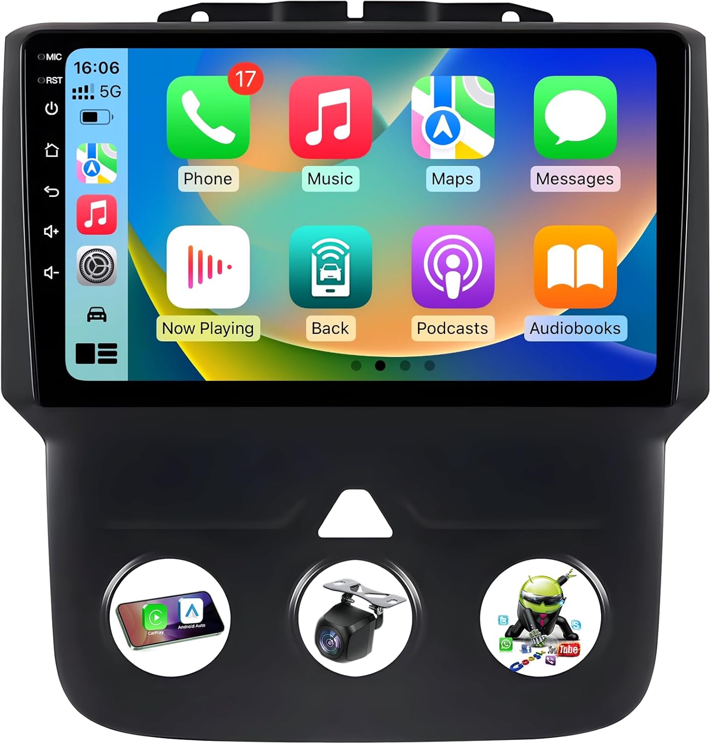 4G RAM+64G ROM Andriod 13 Car Radio for Dodge Ram 1500 2500 2013-2018 : 9