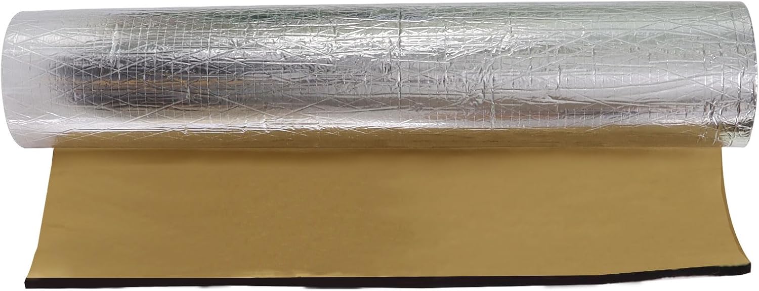 590 mil Auto Boat Sound Deadening with Adhesive 15 mm Closed Foam Reduce Noise &Vibration Car Heat Insulation Roll (65