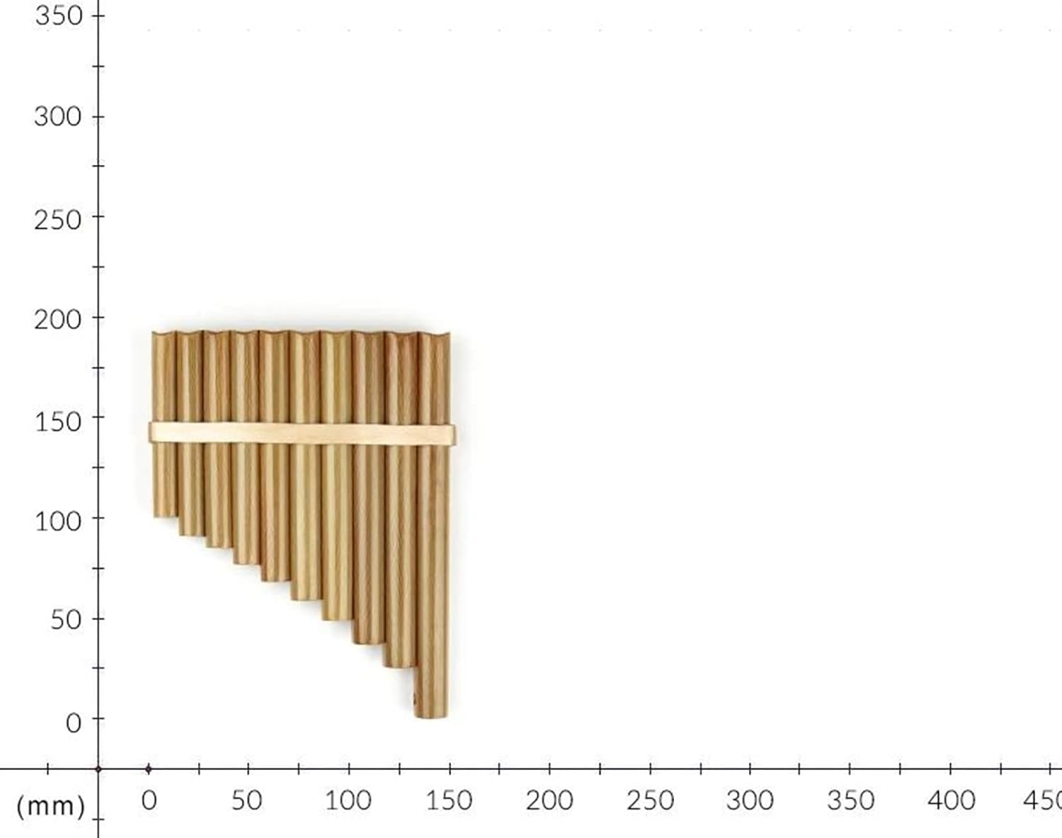 Right Left Hand Traditional Musical Instrument 10 Pipes Pan Flute C Key Pan Pipes Woodwind Instrument (Color : Left hand)
