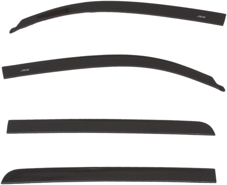 Auto Ventshade [AVS] Low Profile Rain Guards for 2015 Toyota Tundra Double Cab, Black, 4 pcs. | Window Vent Visors - Black | 894015-202