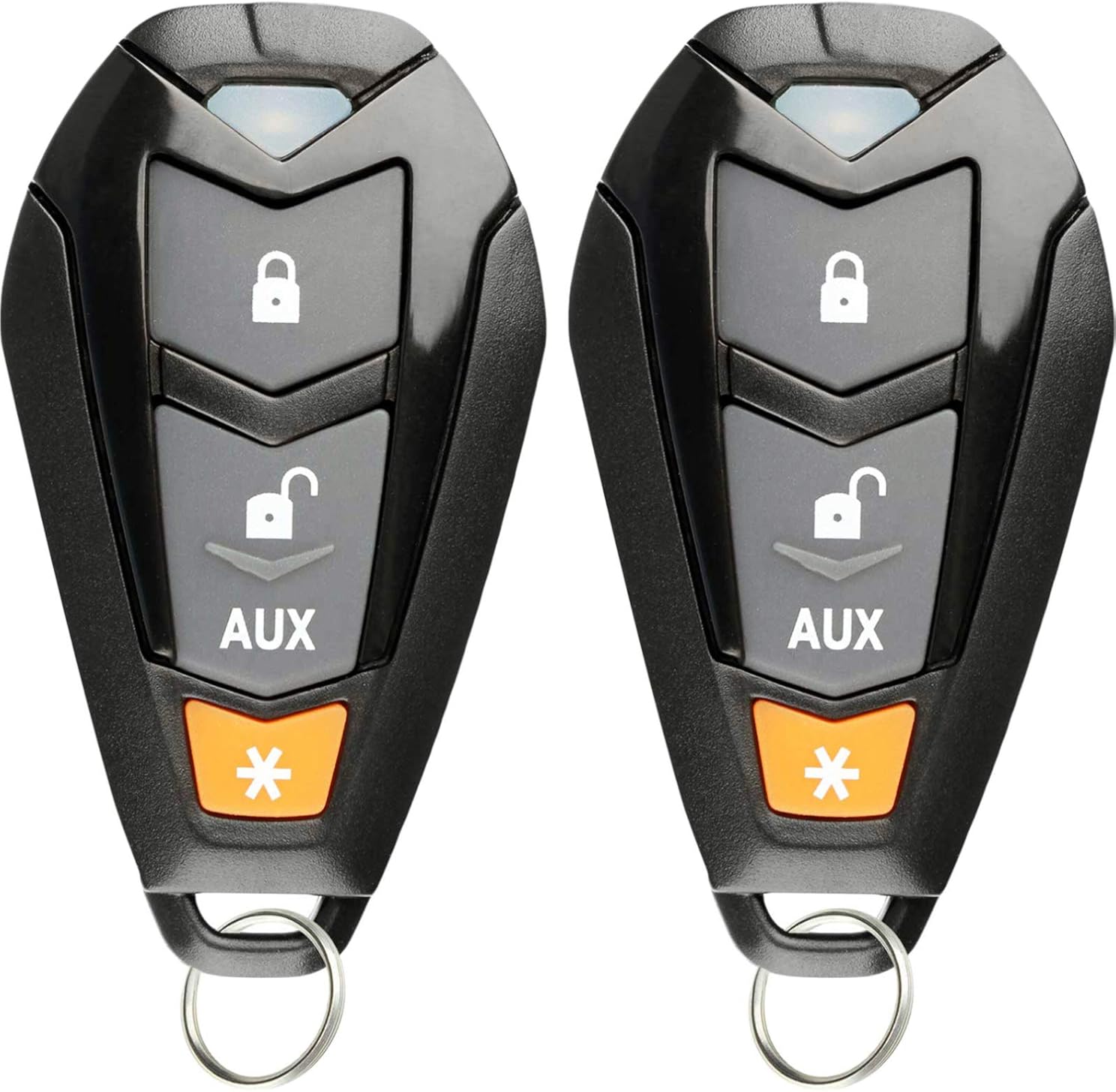 KeylessOption Keyless Entry Remote Starter Car Key Fob Alarm for Aftermarket Viper EZSDEI7141 474V (Pack of 2)
