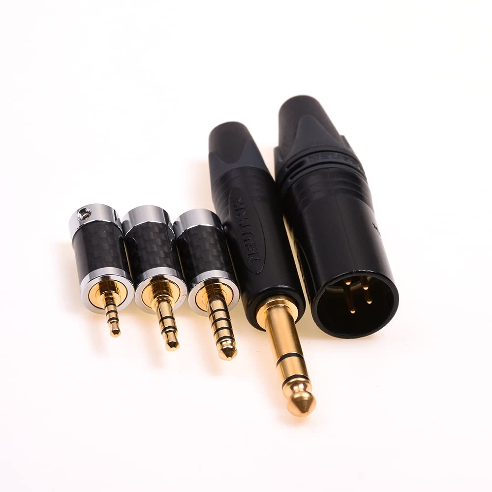 Black 16 Cores 5N Silver Plated Headphone Upgrade Extension Cable Compatible for Sennheiser HD800 HD800S (3meter（10feet), 4pin XLR Balance Plug