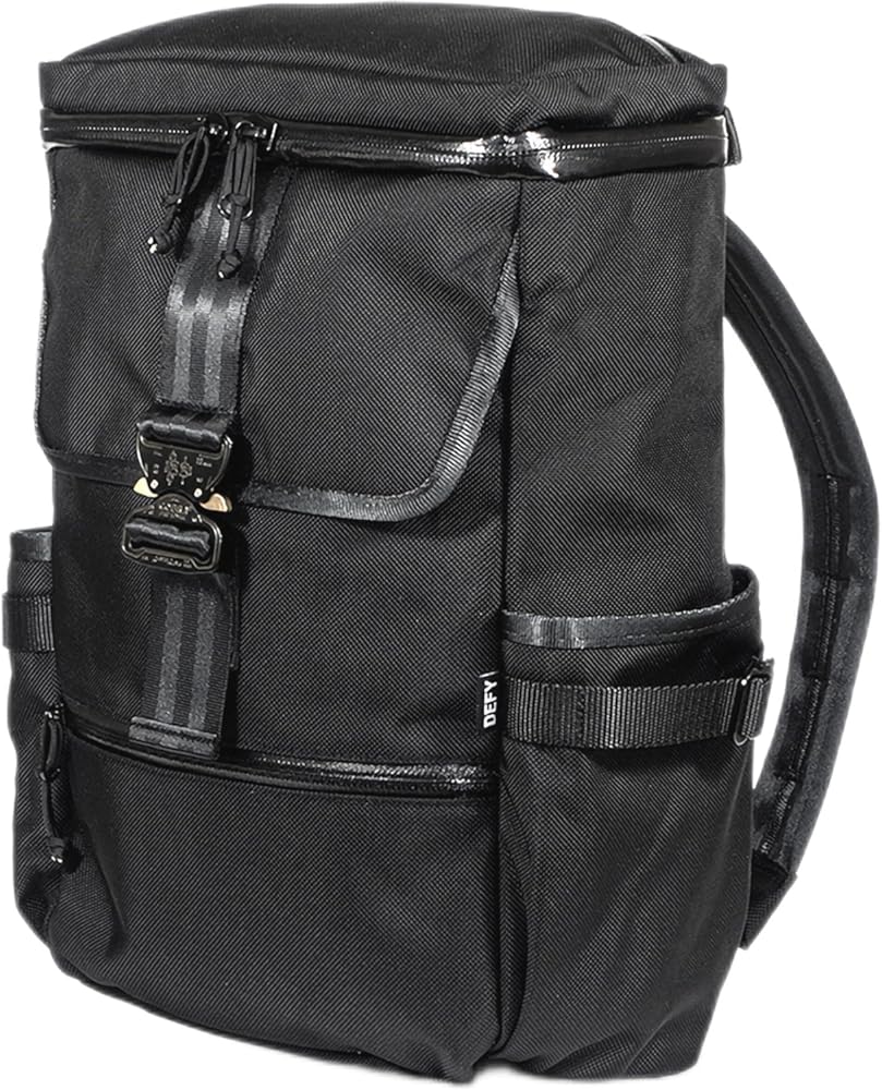 DEFY Menace Backpack 2.0 | Ballistic Nylon Backpack | 18 Liter Utility Backpack For Men | Premium Tech Backpack w/ 16 Inch Laptop Sleeve | Water Repellent Travel & Commuter Pack (Black)
