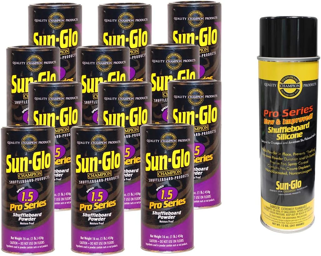 Sun-Glo 12 Cans #1.5 Pro-Series Wax & 1 Can Silicone Spray