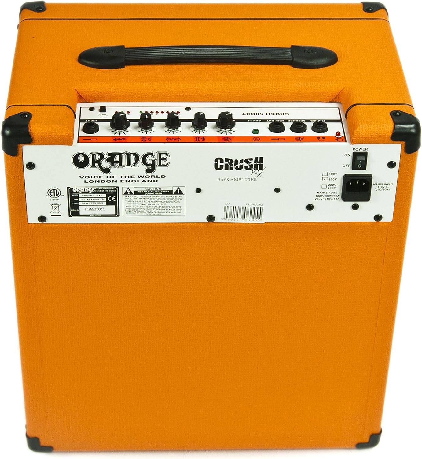Orange Amplifiers Crush PiX CR50BXT 50W 1x12 Bass Combo Amp Orange