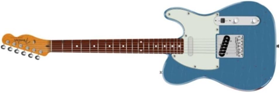 Fender Limited Edition Road Worn Vintera II '60s Telecaster 6-String Right-Handed Electric Guitar with Alder Body and Rosewood Fingerboard (Lake Placid Blue)