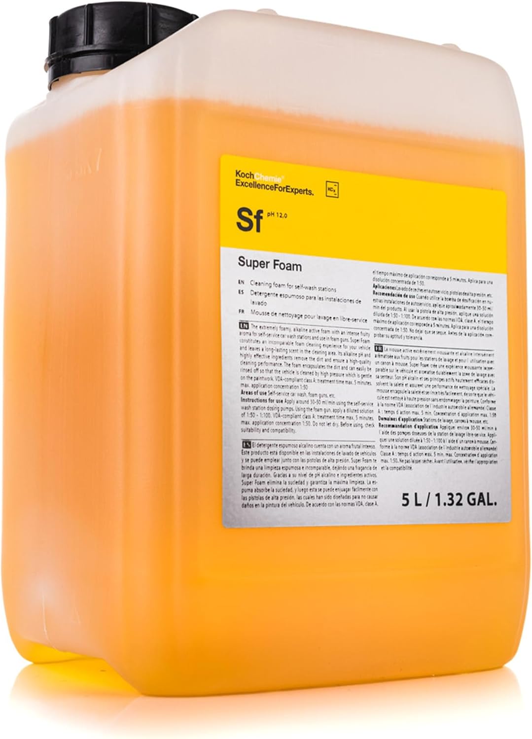 KOCHCHEMIE Super Foam - Alkaline pH Foamy Soap, Easy Rinse Off, Fruity Aroma, Can Be Used In Spray Guns (5 Liters)