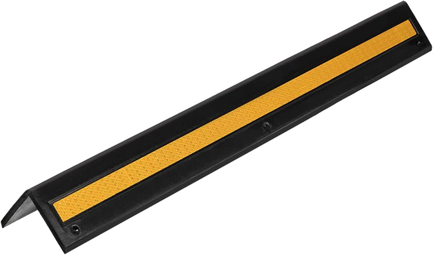 Rubber Corner Protector Car Parking Protector Wall Corner Guard for Parking Garages,L-Shape Rubber Column,Anti-Impact Corner Guard Reflective Yellow Strip,Ground Floor Garage Wall Corner Guards,1cm T
