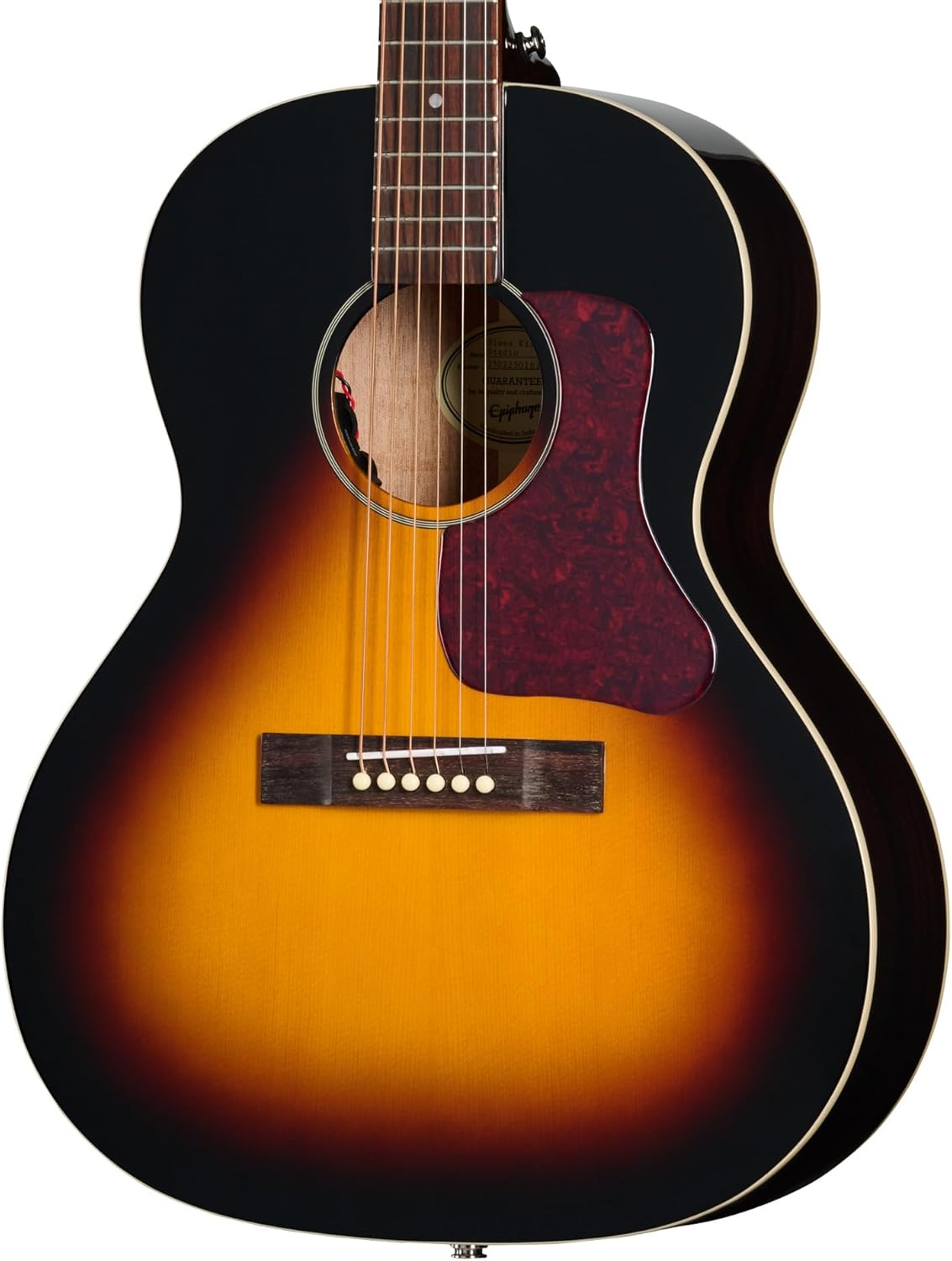 Epiphone Blues King Studio Parlor Acoustic Electric, Dark Burst with Bag