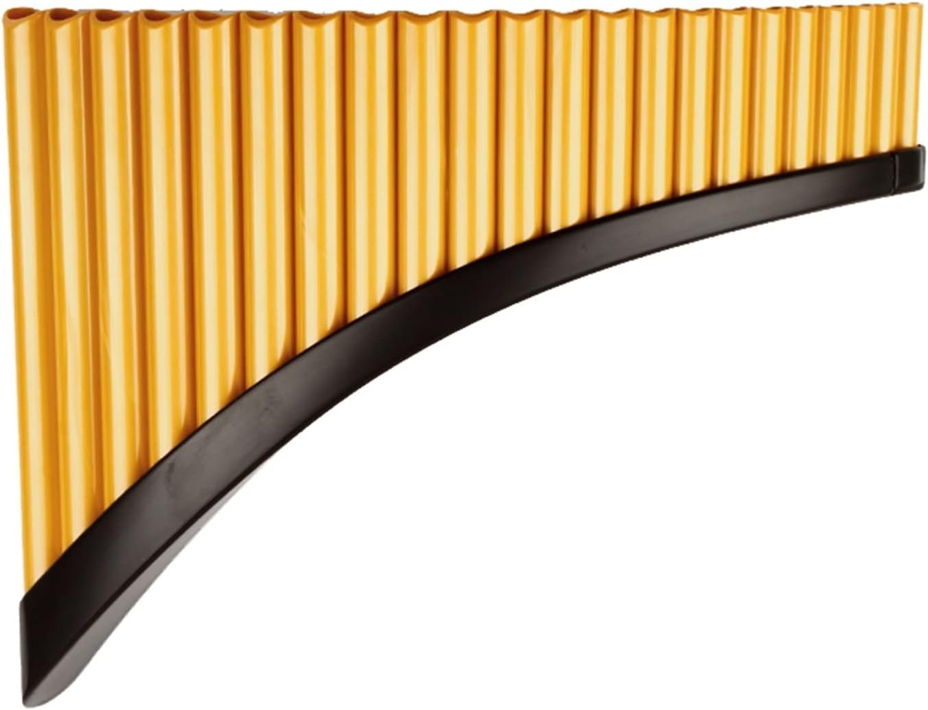 ABS Plastic Pan Flute 22 Pipes G Key Pan Pipe Musical Instruments Woodwind Instrument (Color : Gold Right)