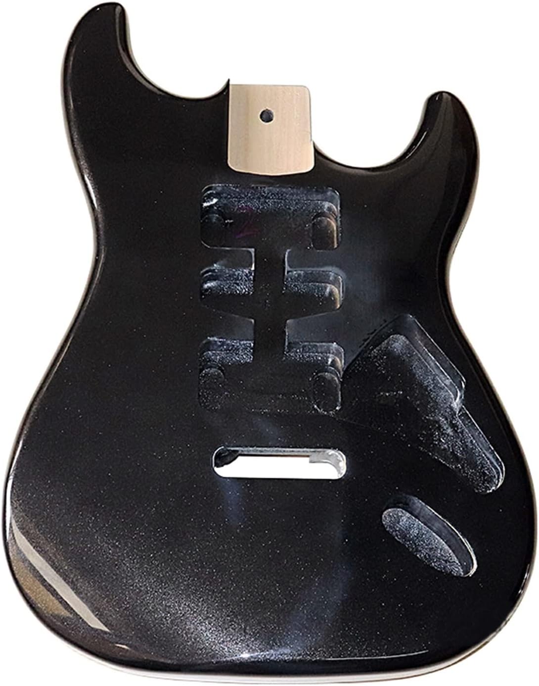 FLFL Guitar Body Electric Guitar Body for Strat ST Guitar Body Black Unfinished Guitar Kit (Color : St)