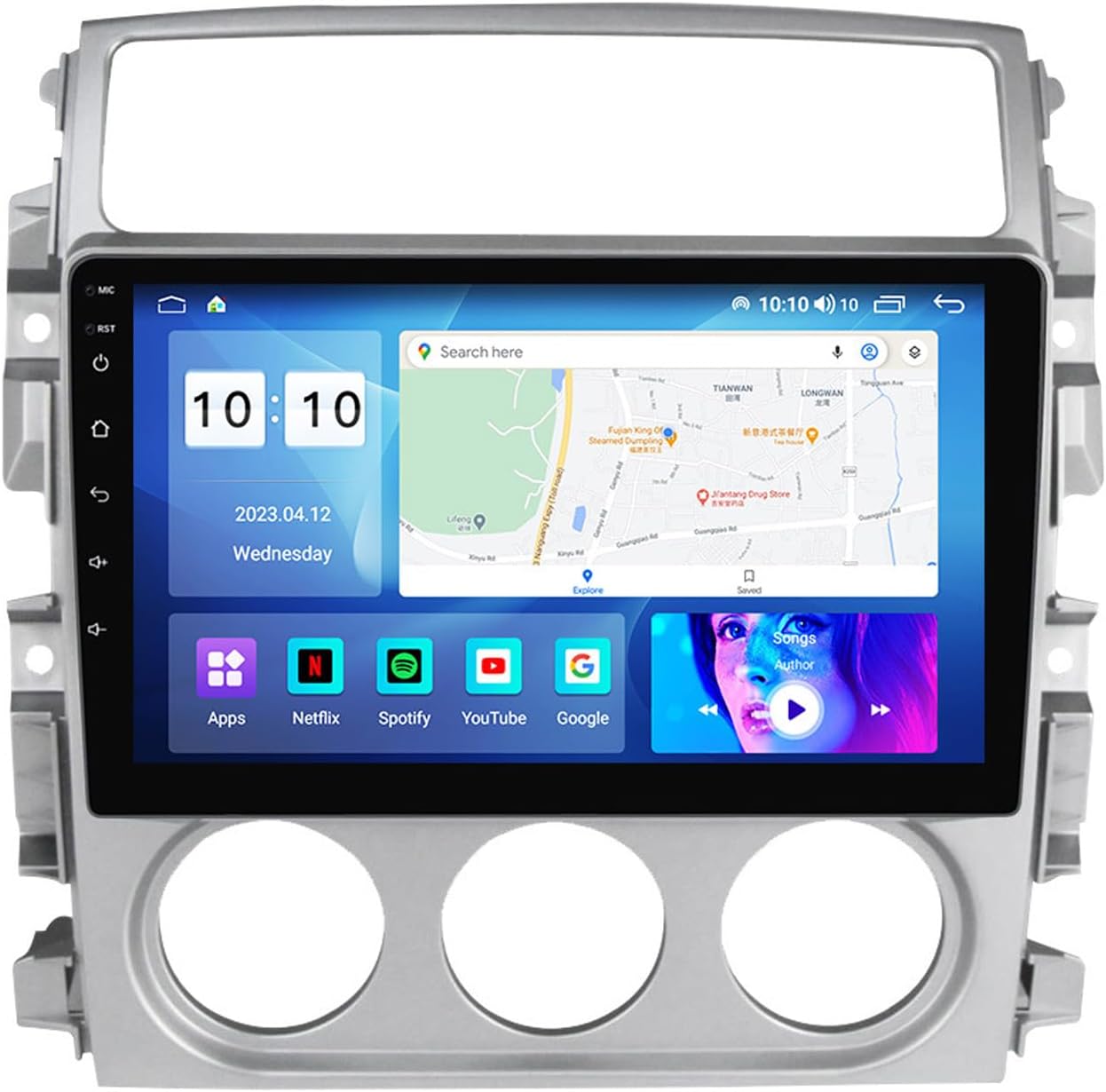 Android 12 Car Stereo 9 inches HD Touchscreen Display for Suzuki Liana 2004-2008 with Android Auto GPS Navigation FM/AM Radio Bluetooth Car Play