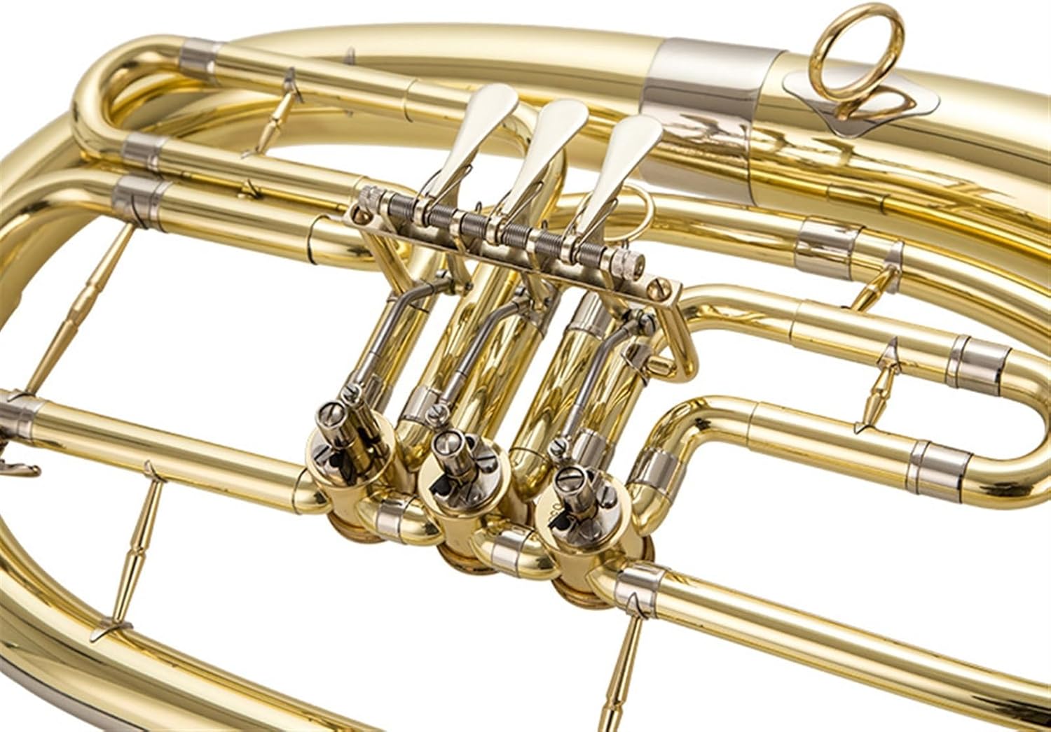 Beginner euphonium Flat Three-key Euphonium In B Flat Three-key Upper And Lower Bass Horn Musical Instrument Band Orchestra