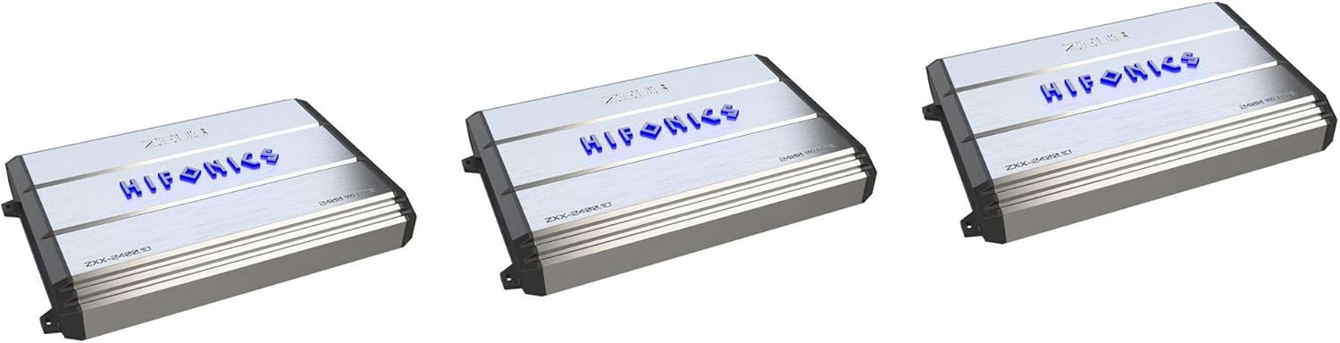 Hifonics Zeus 2400 Watt Max Class D Monoblock Car Audio Amplifier (3 Pack)