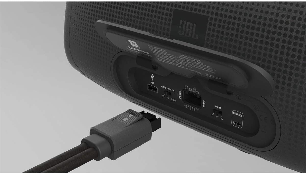 JBL BassPro Go - in-Vehicle Powered subwoofer & Full-Range Portable Bluetooth Speaker,Black