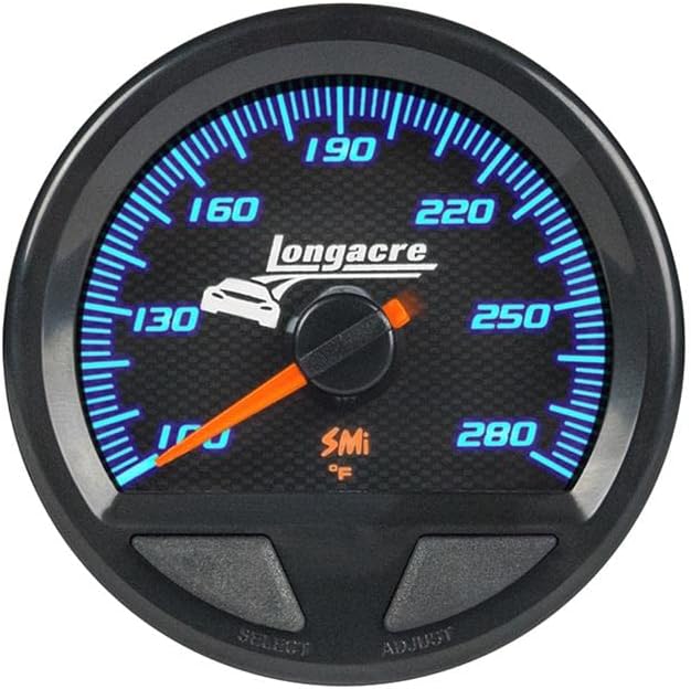 Longacre 52-46744 SMI Elite WP Oil/Water Temperature Gauge