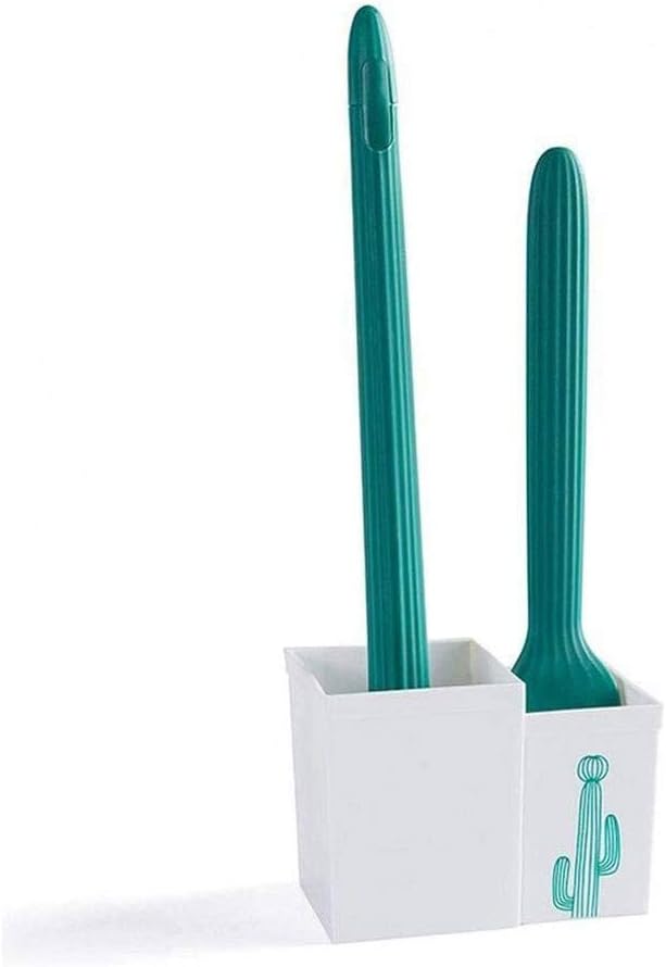 Toilet Brush Holder - Toilet Brush No Dead Corner Wash Toilet Brush Long Handle to Dead Corner Wall-Mounted